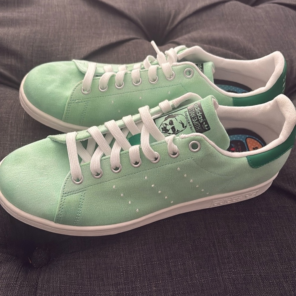 Adidas Pharrell Williams Hu Holi Stan Smith Mens Green Shoes
